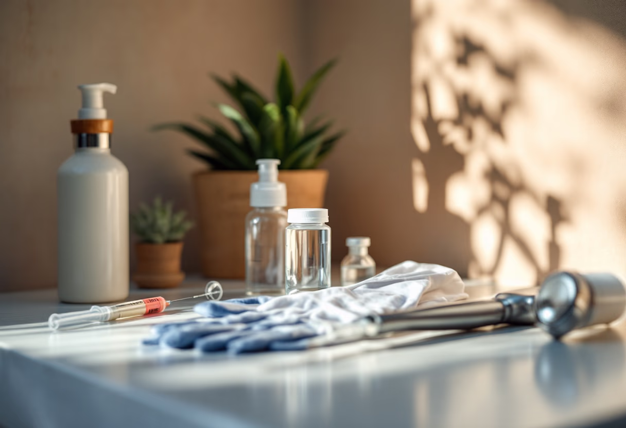 [background image] image of medical supplies in a medical clinic