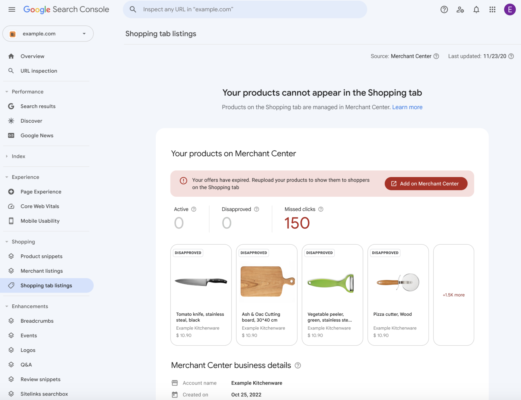 Google Search Console Shopping Tab Listings Report Gets An Upgrade