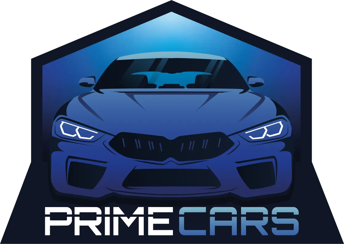 Синій контейнер з логотипом Prime Cars