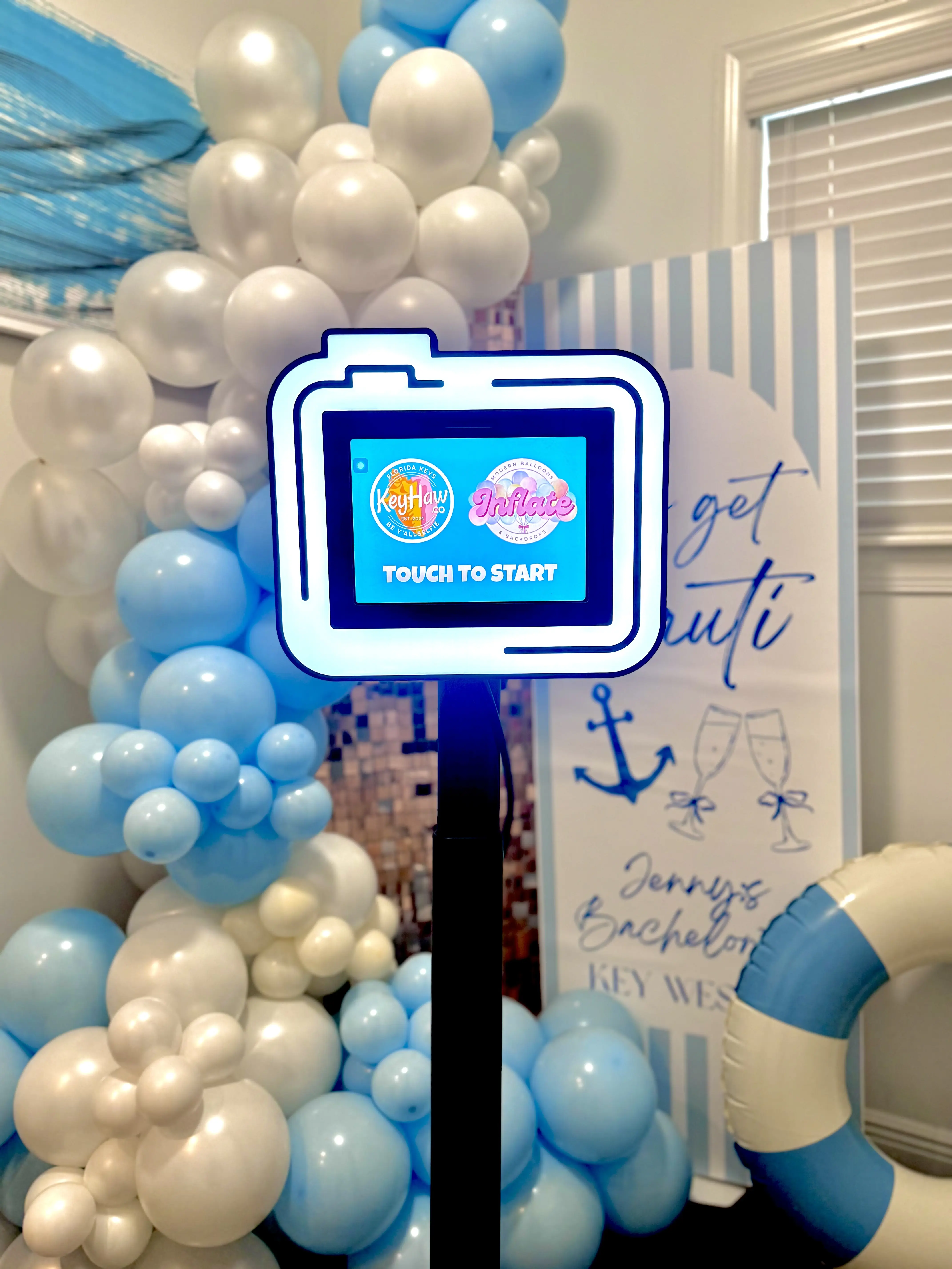 Toy Store balloon and backdrop