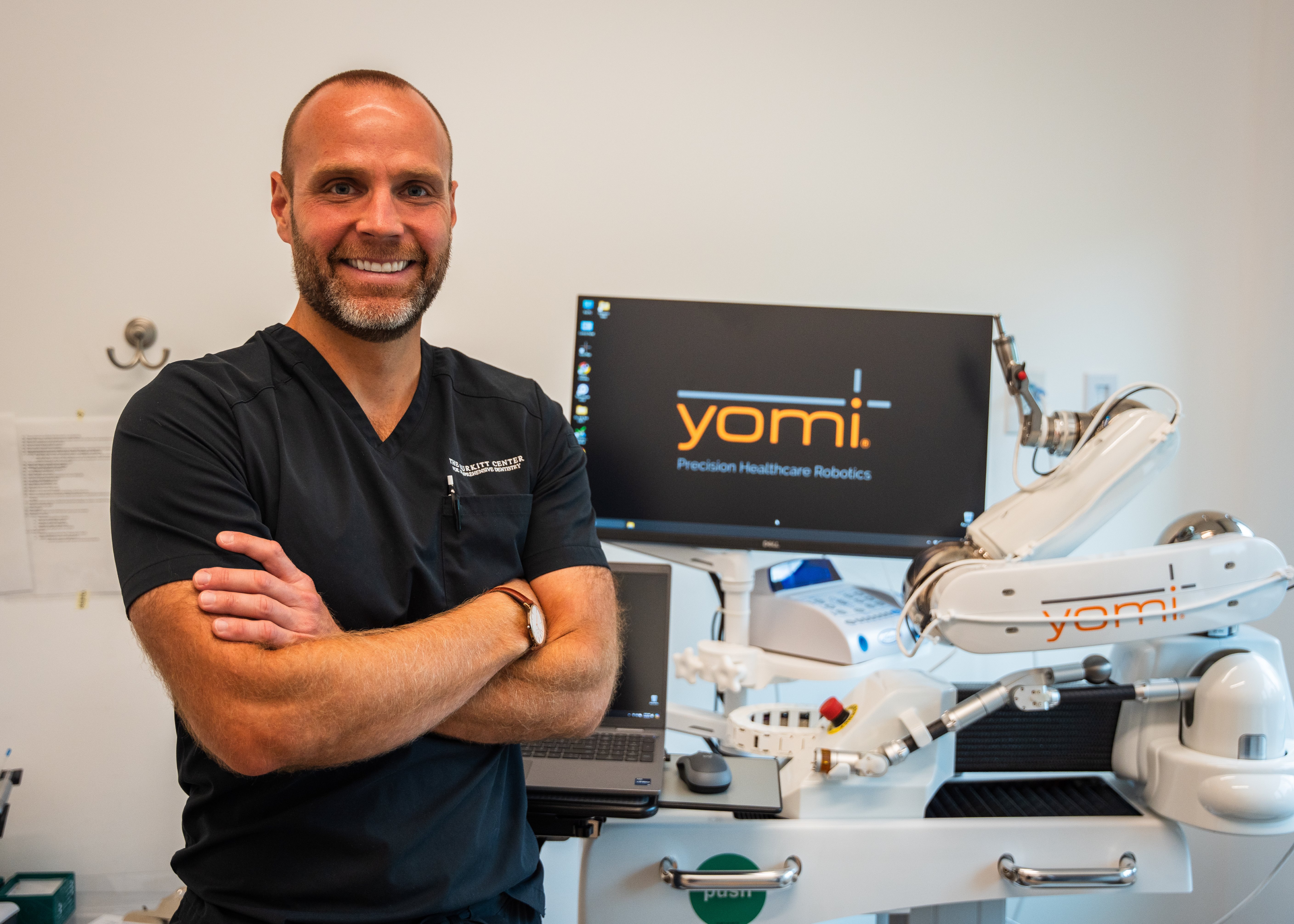 Dr. Will Jones making a dental implant in his lab
