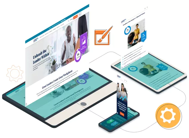 holographic depiction of screens hovering over electronic dvices