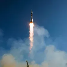 rocket shortly after launching