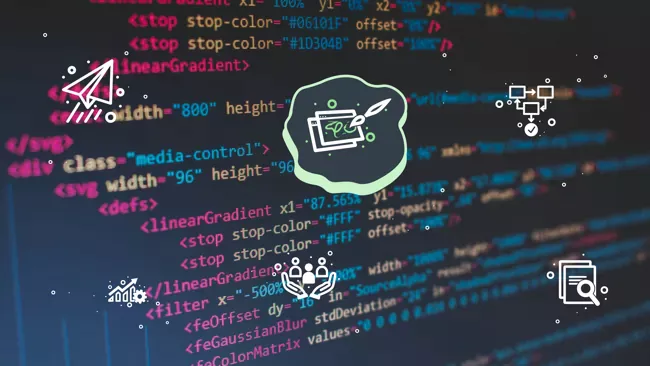 lines of code on a computer screen
