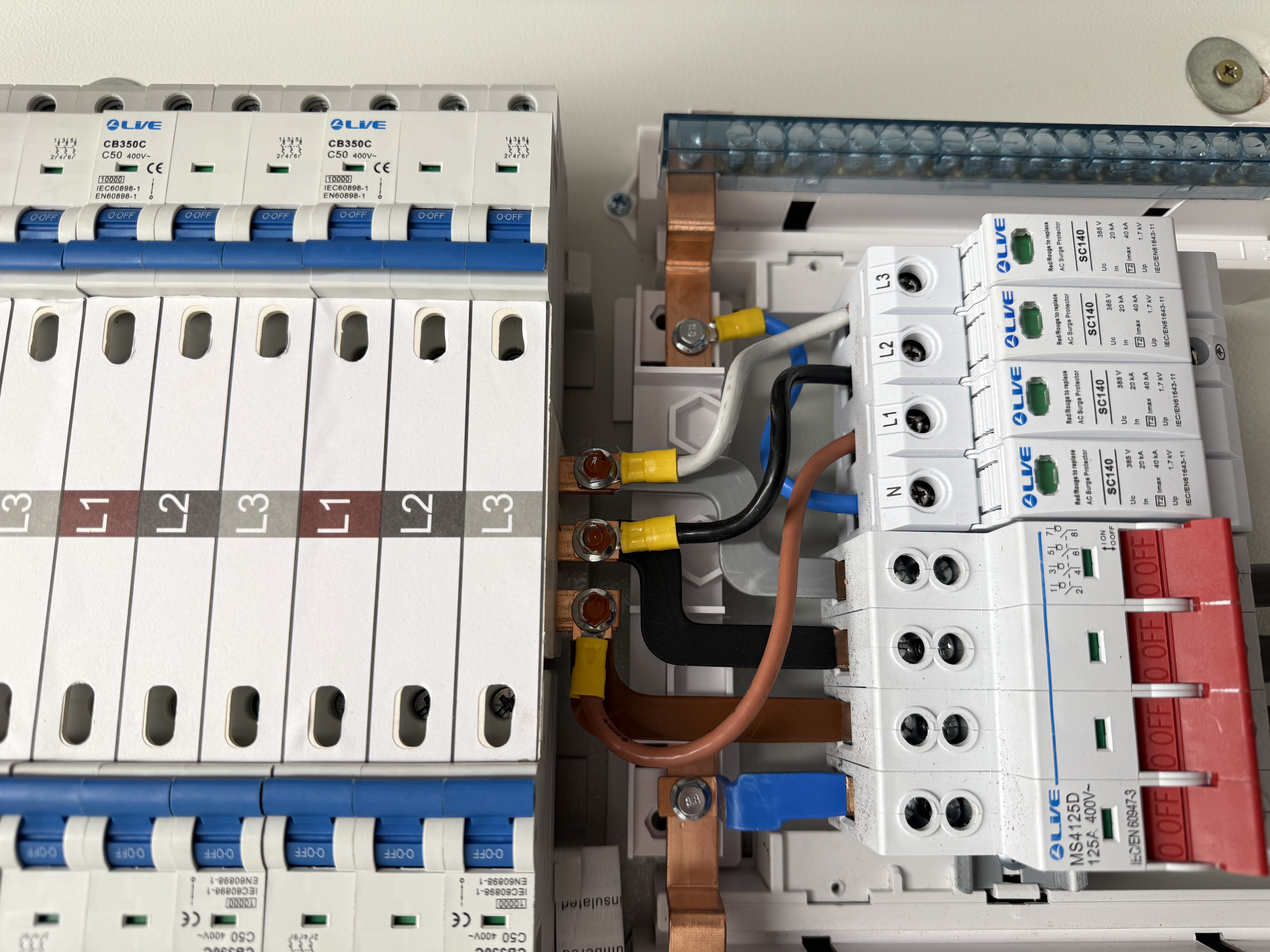 Installing a commercial consumer until 