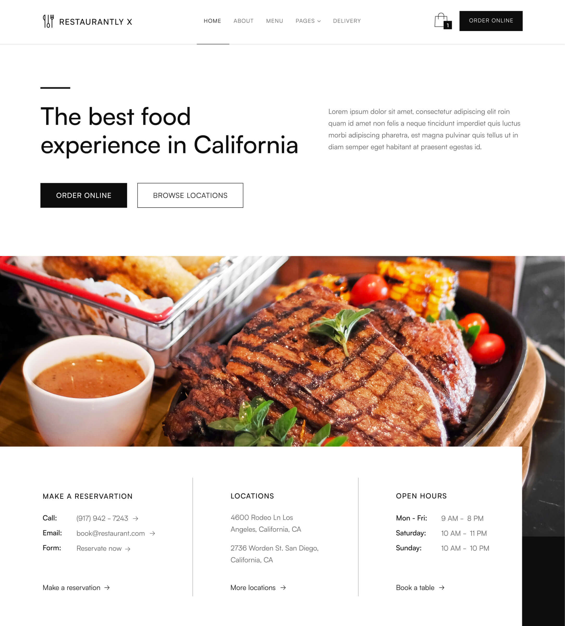 Home V3 - Restaurantly X Webflow Template