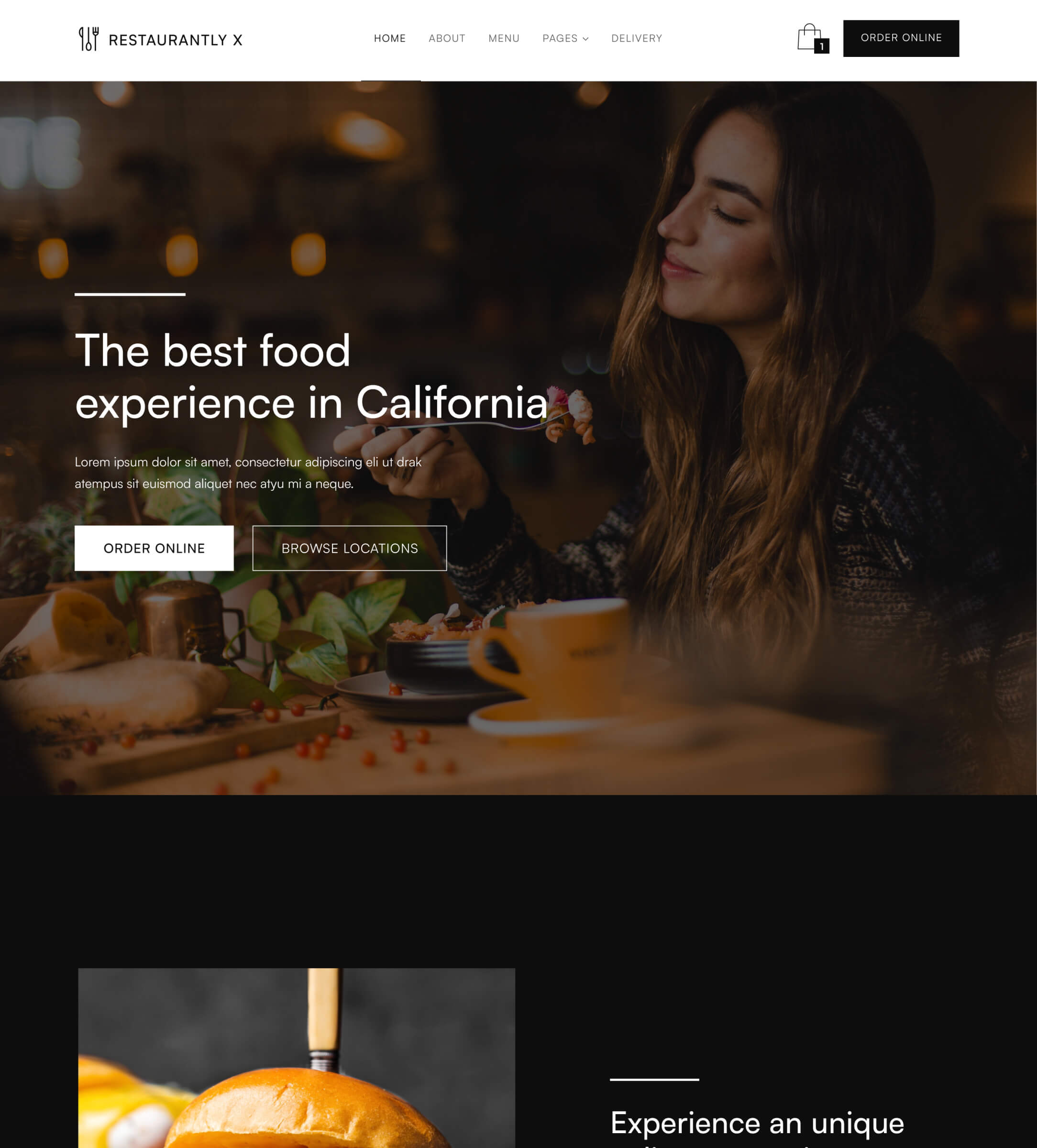 Home V2 - Restaurantly X Webflow Template