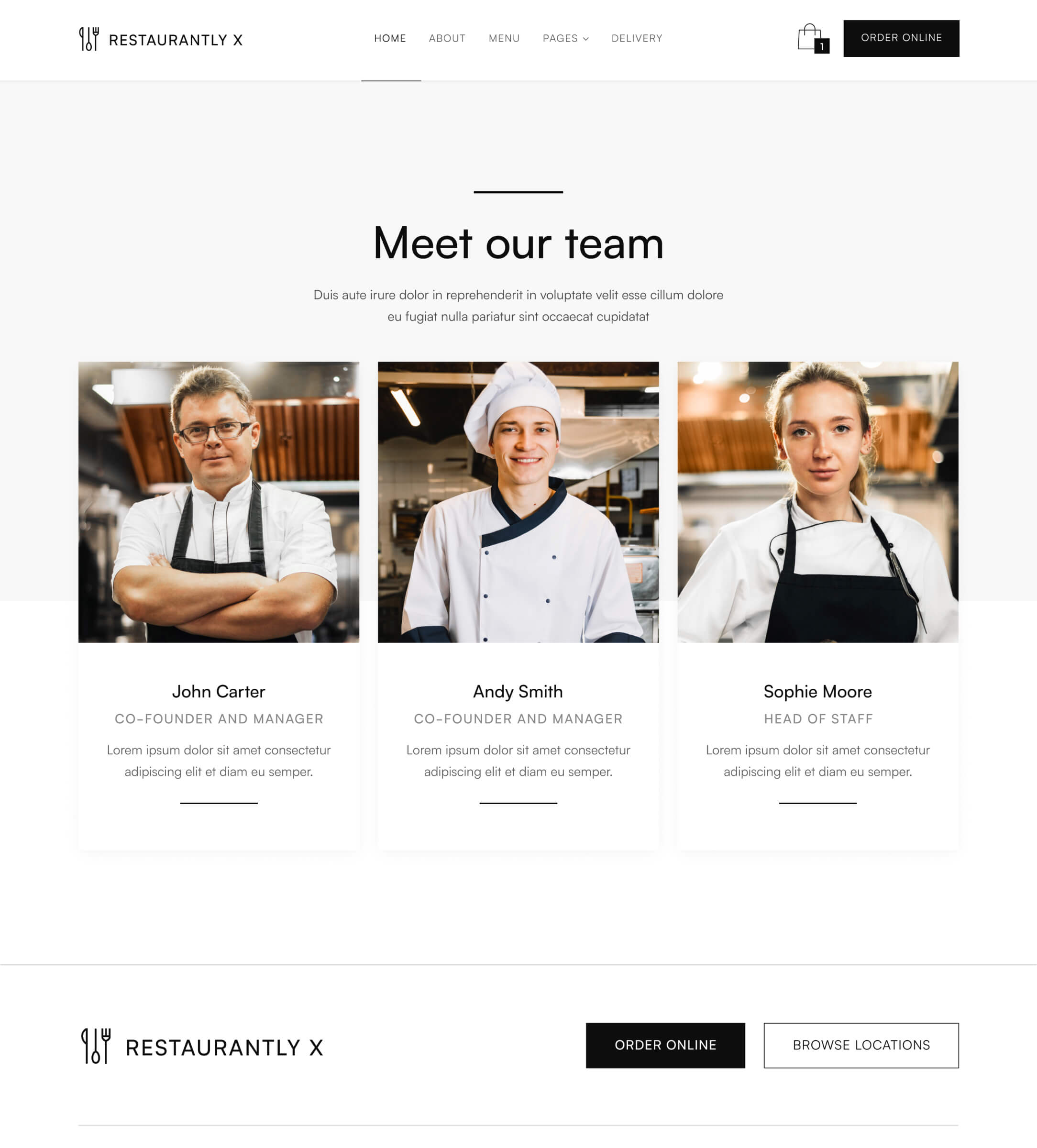 Team - Restaurantly X Webflow Template