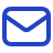 icon email in blue.