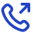 Icon phone in blue.