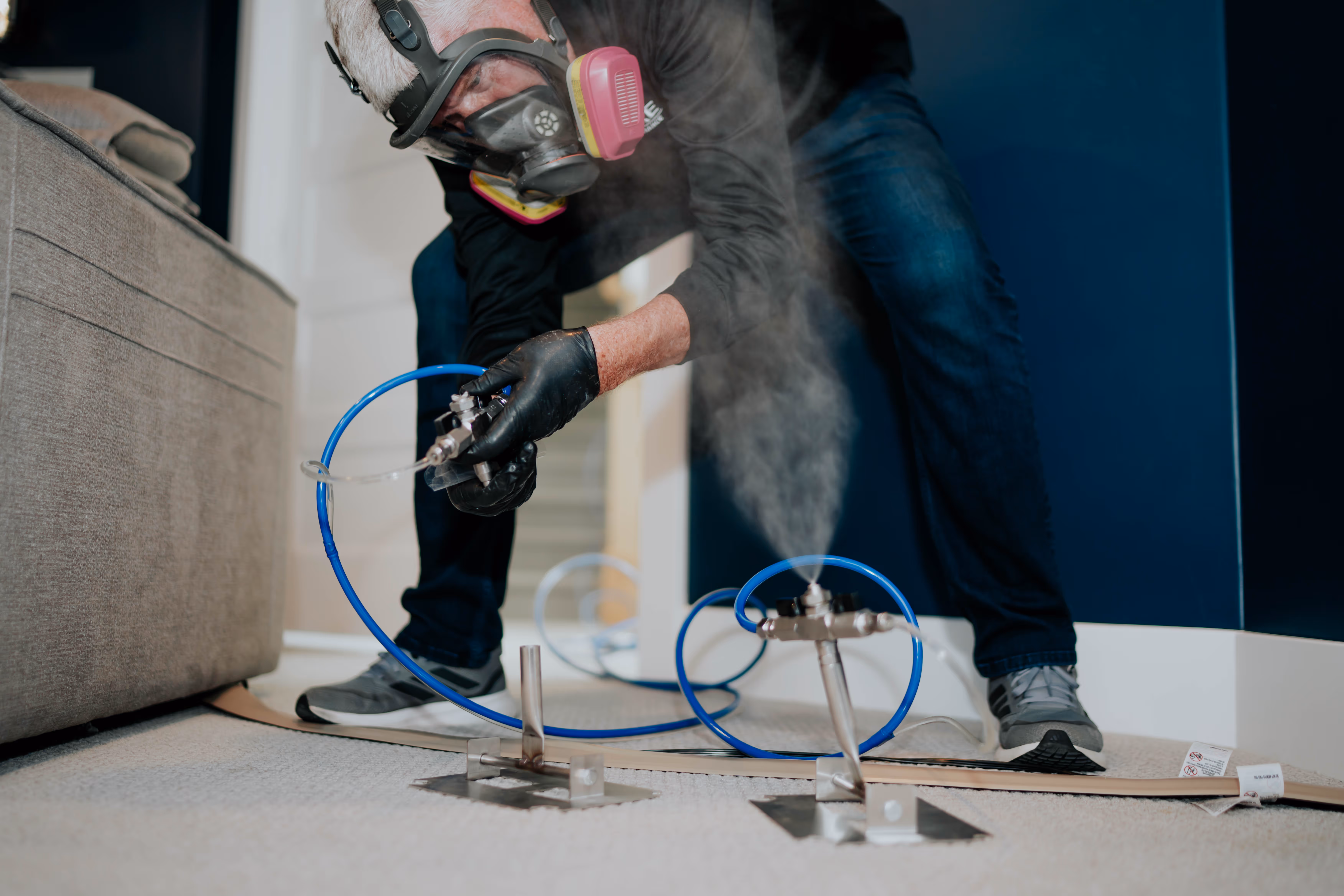 Water damage-related mold removal