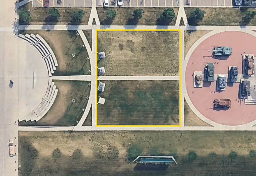 The main atrium in the military museums