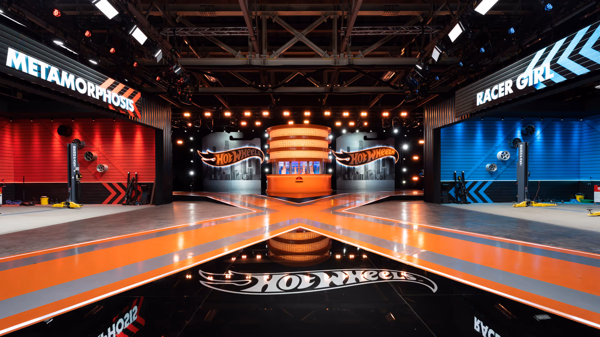 Hot Wheels set for a stage show by P Conelly.