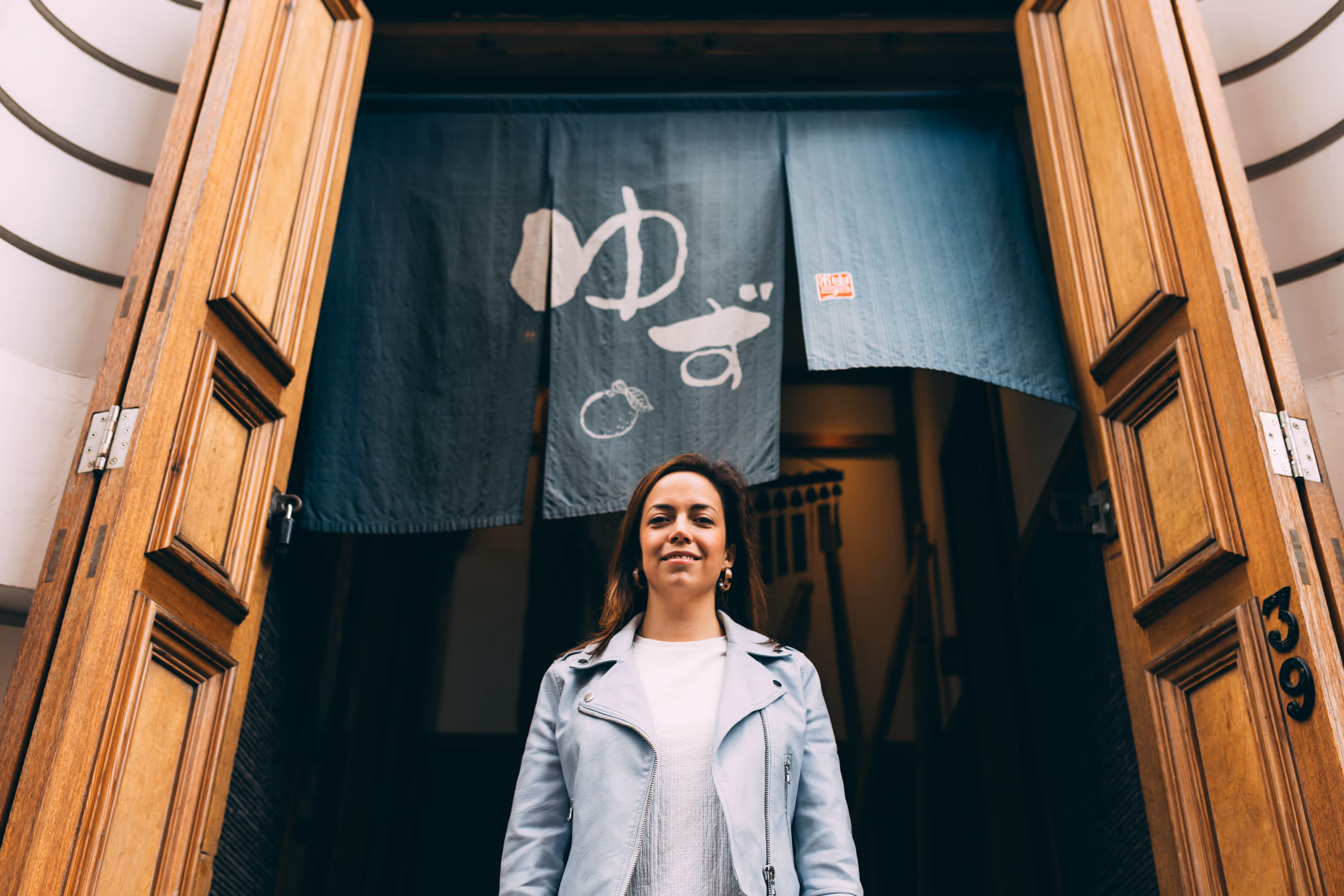 natural light portrait on location in chinatown manchester