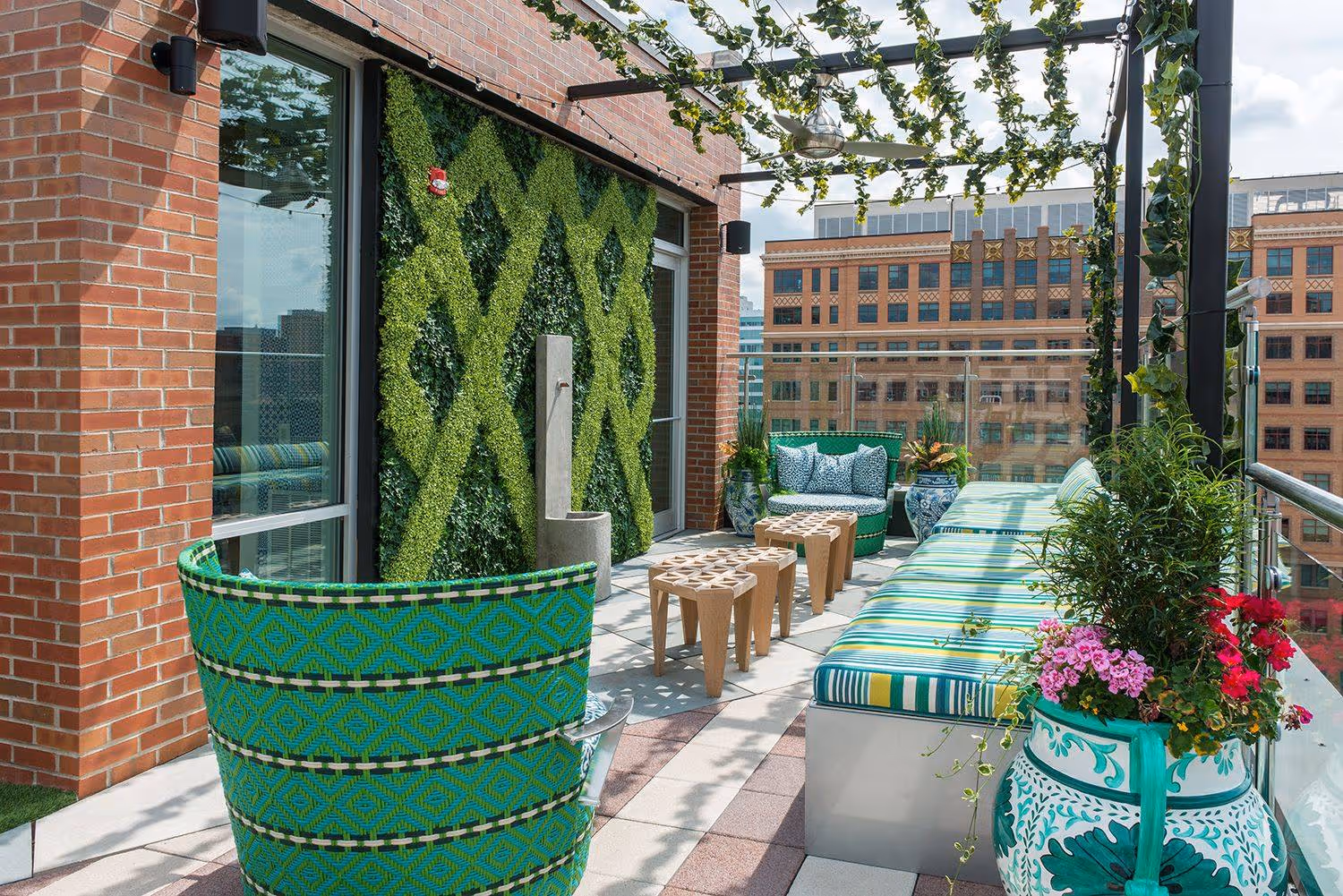 rooftop resting area