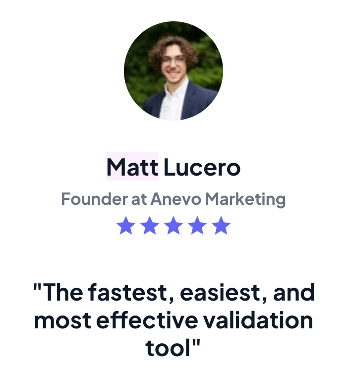 Matt Lucero testimonial