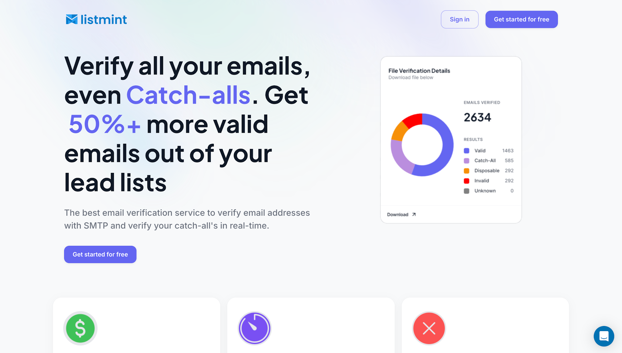 Listmint homepage