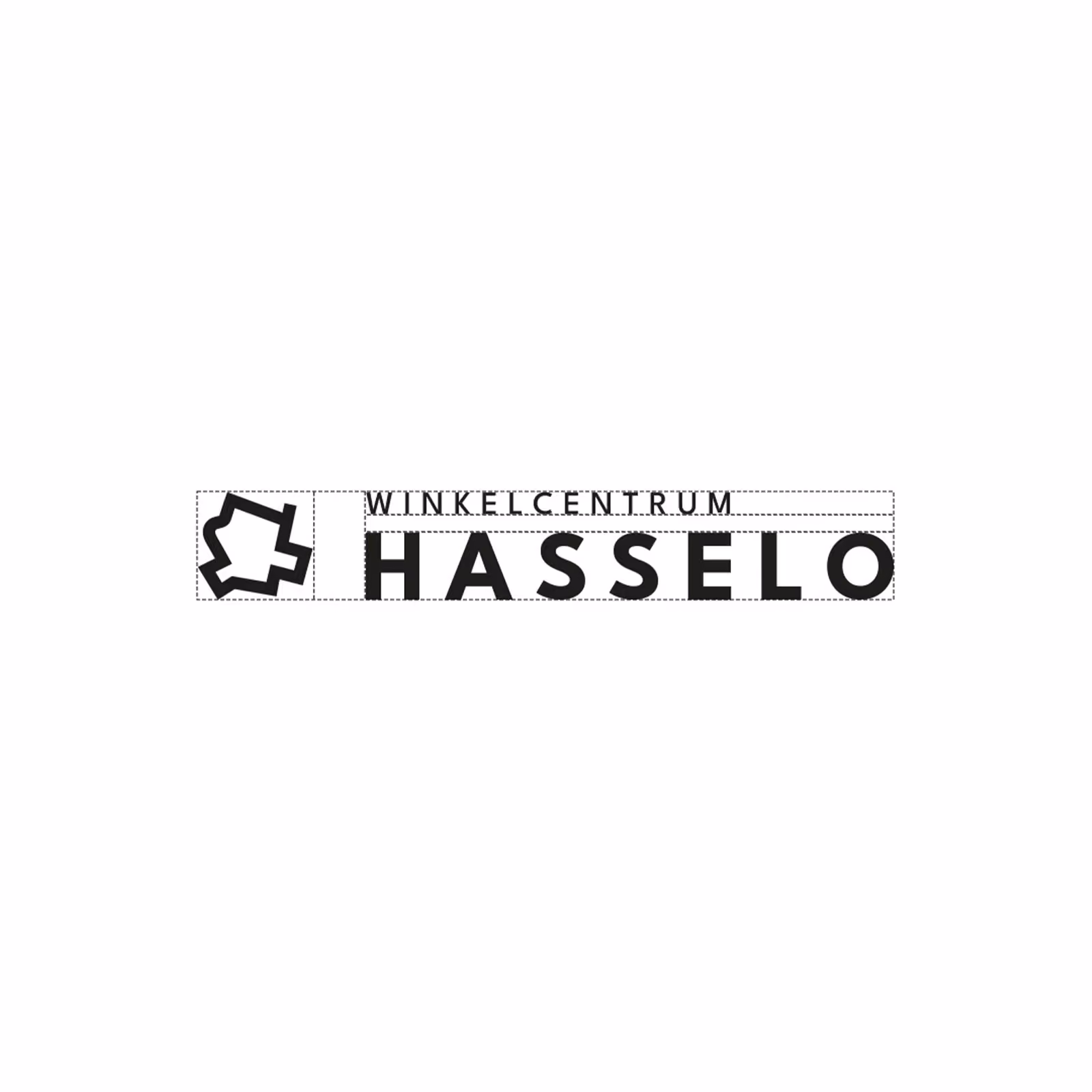 Nieuw logo van Winkelcentrum Hasselo, met bijbehorend icoon gebaseerd op de plattegrond van het winkelcentrum