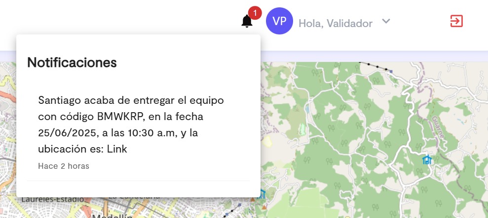 notificaciones monitoreo
