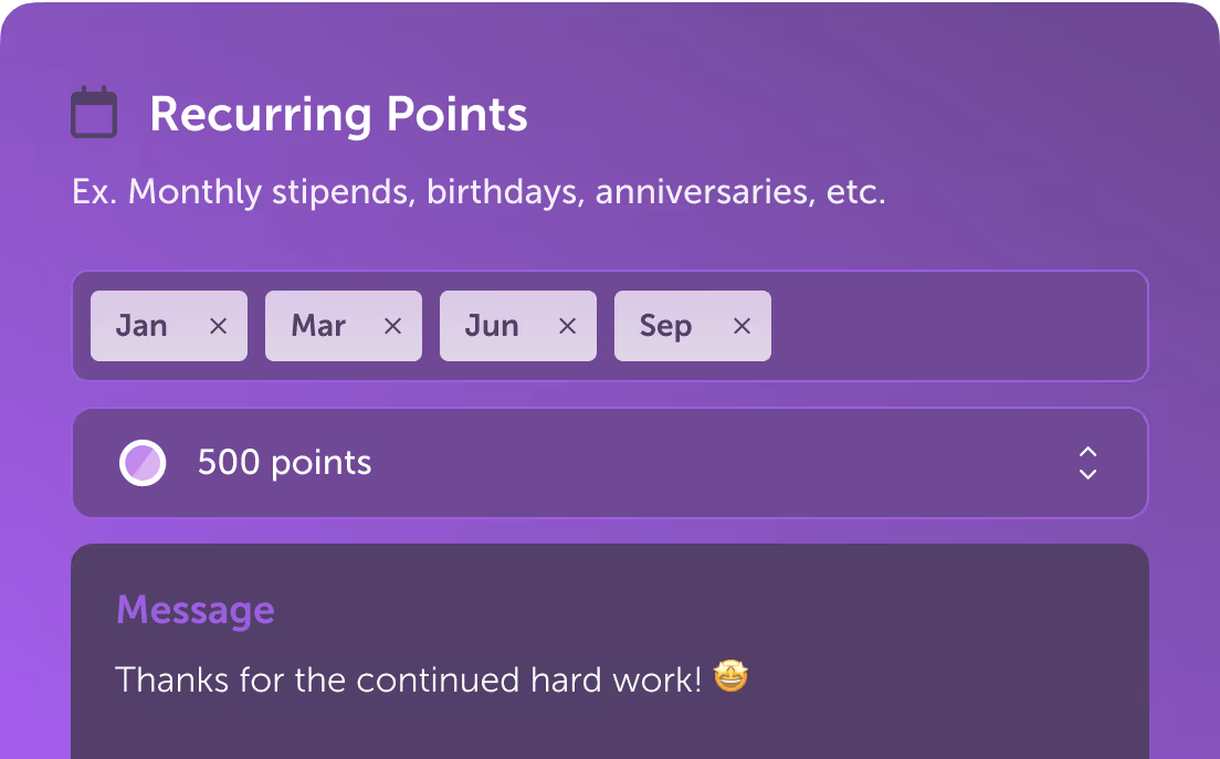 Purple image calendar
