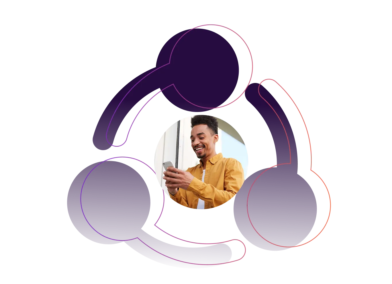 A picture of a woman with headphones on.
