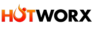 The word HOT with the letter O designed as a flame icon in orange and red gradient.
