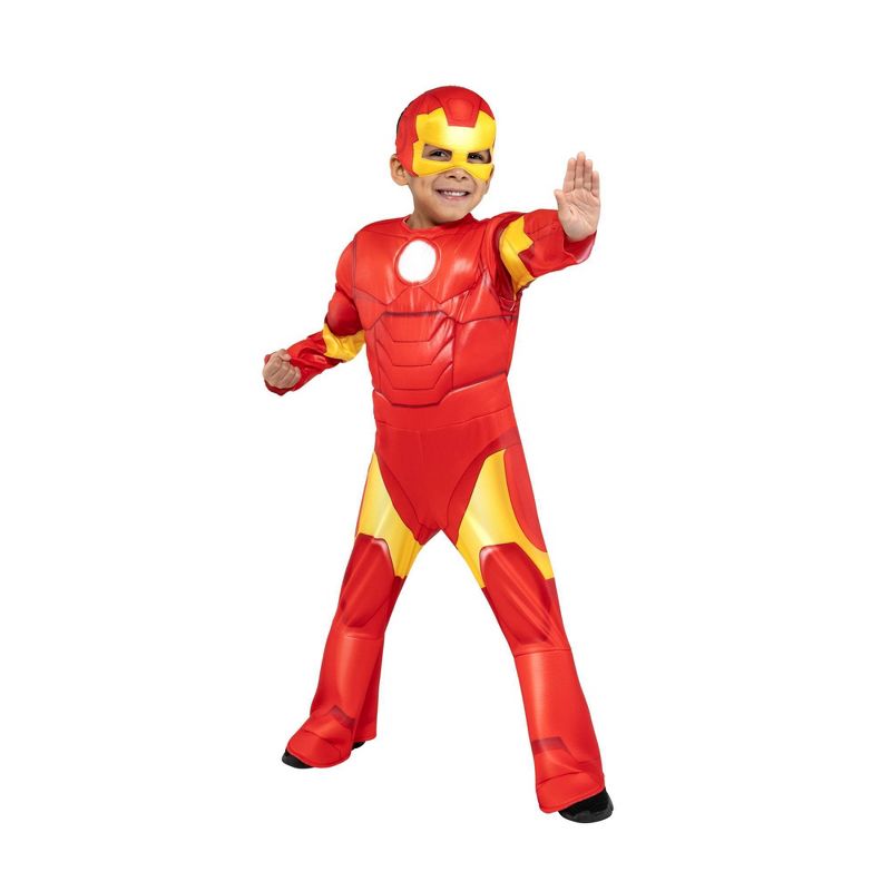 Marvel Toddler Iron Man Halloween Costume Bodysuit Red, 1 of 11