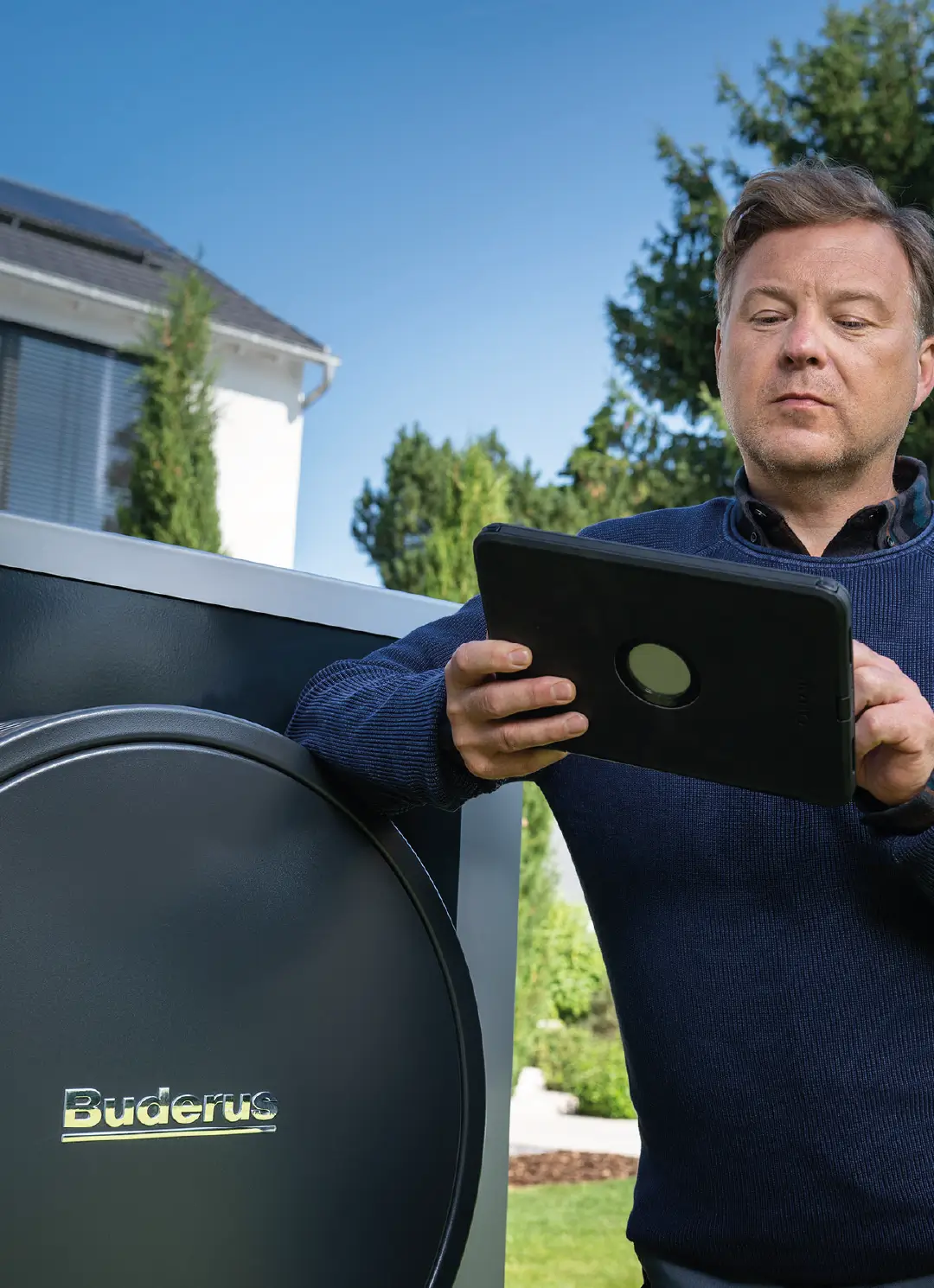 Wärmepumpe Messwerte und Ergebnisse auf iPad