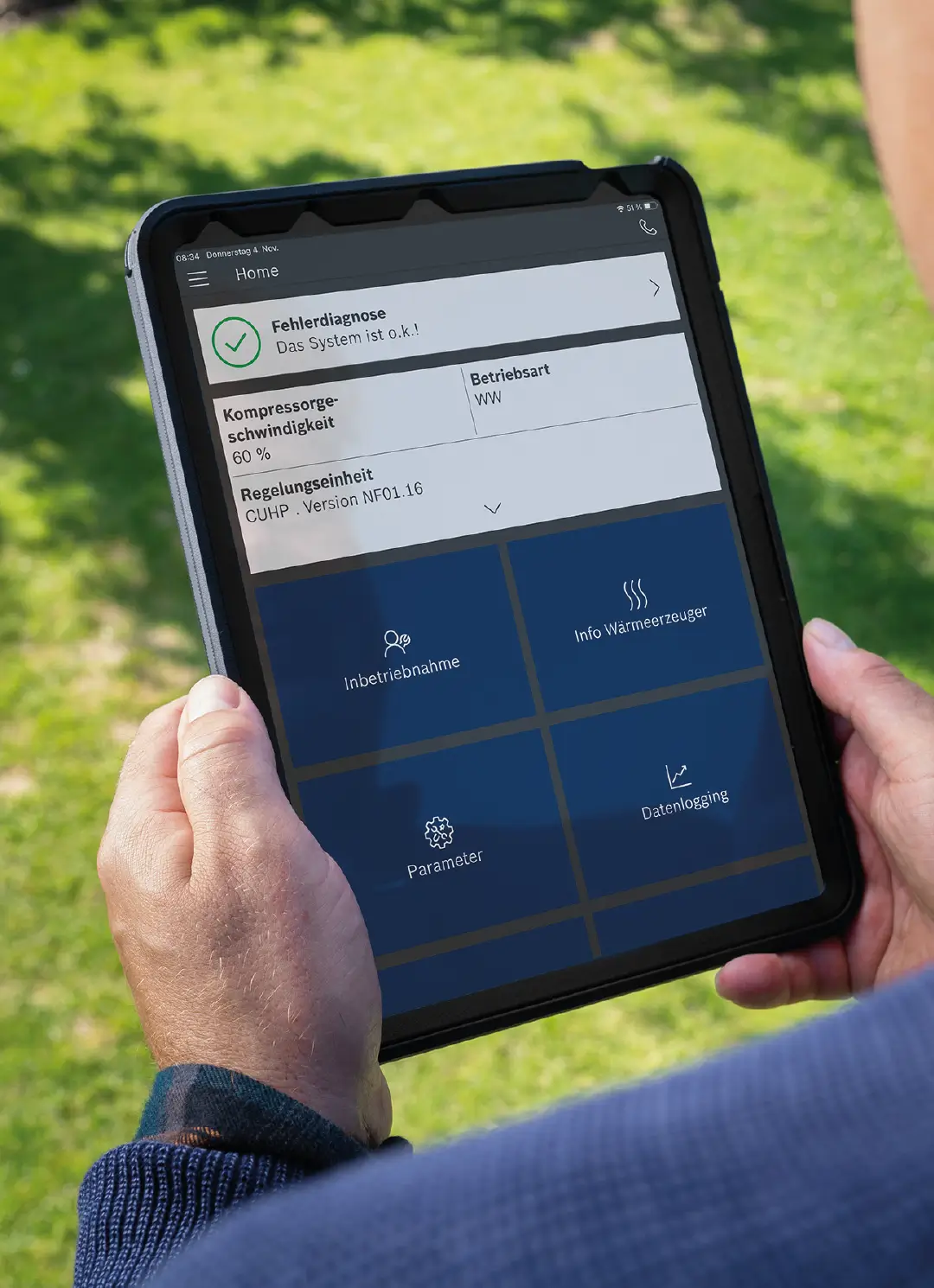 Wärmepumpe steuern über App