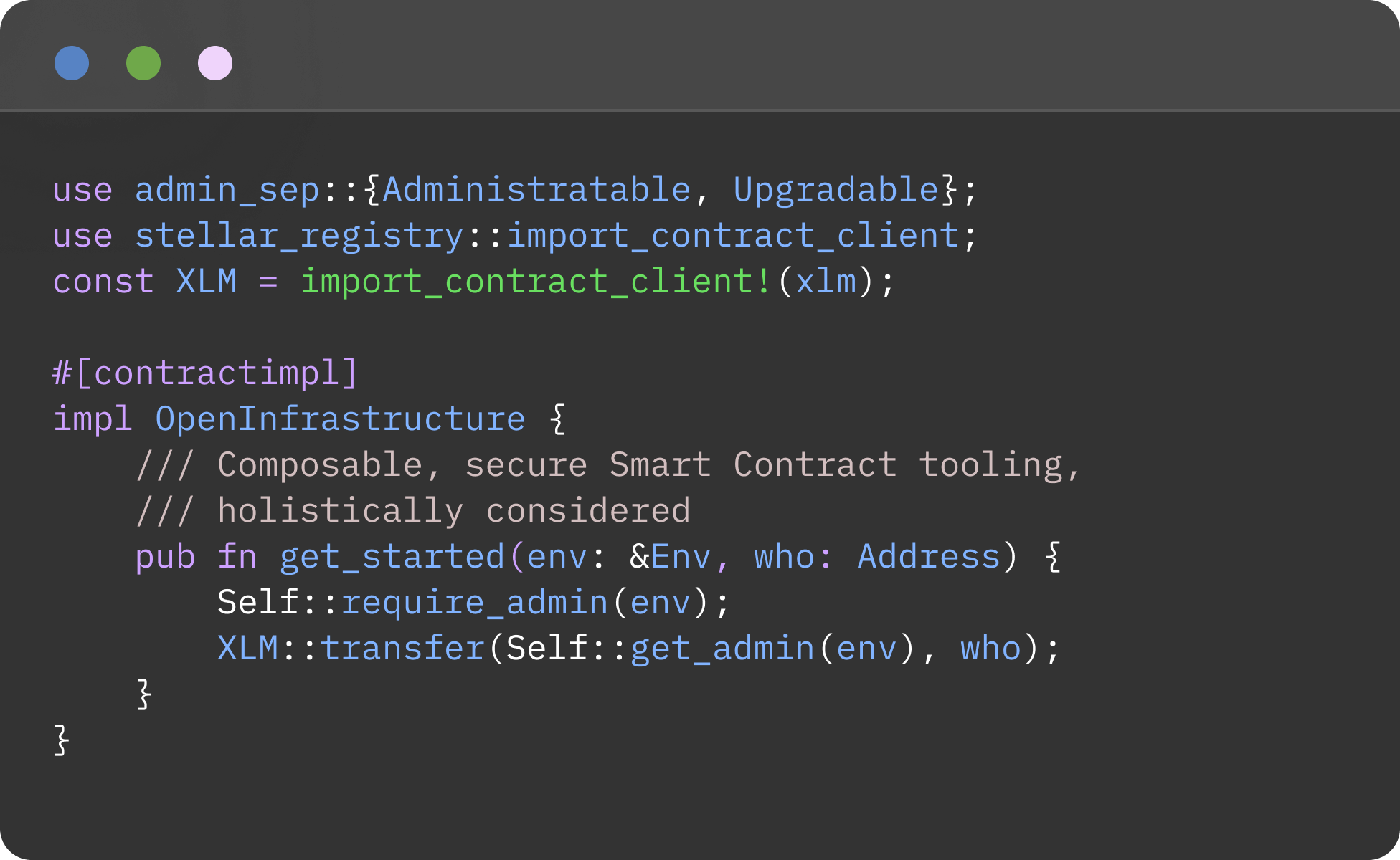 Composable, secure Smart Contract tooling, holistically considered.