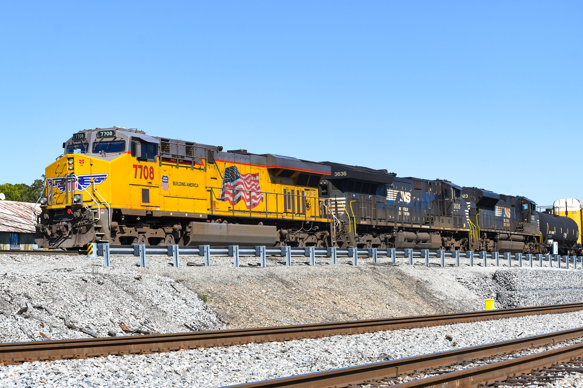 Union pacific norfolk southern merger train shot