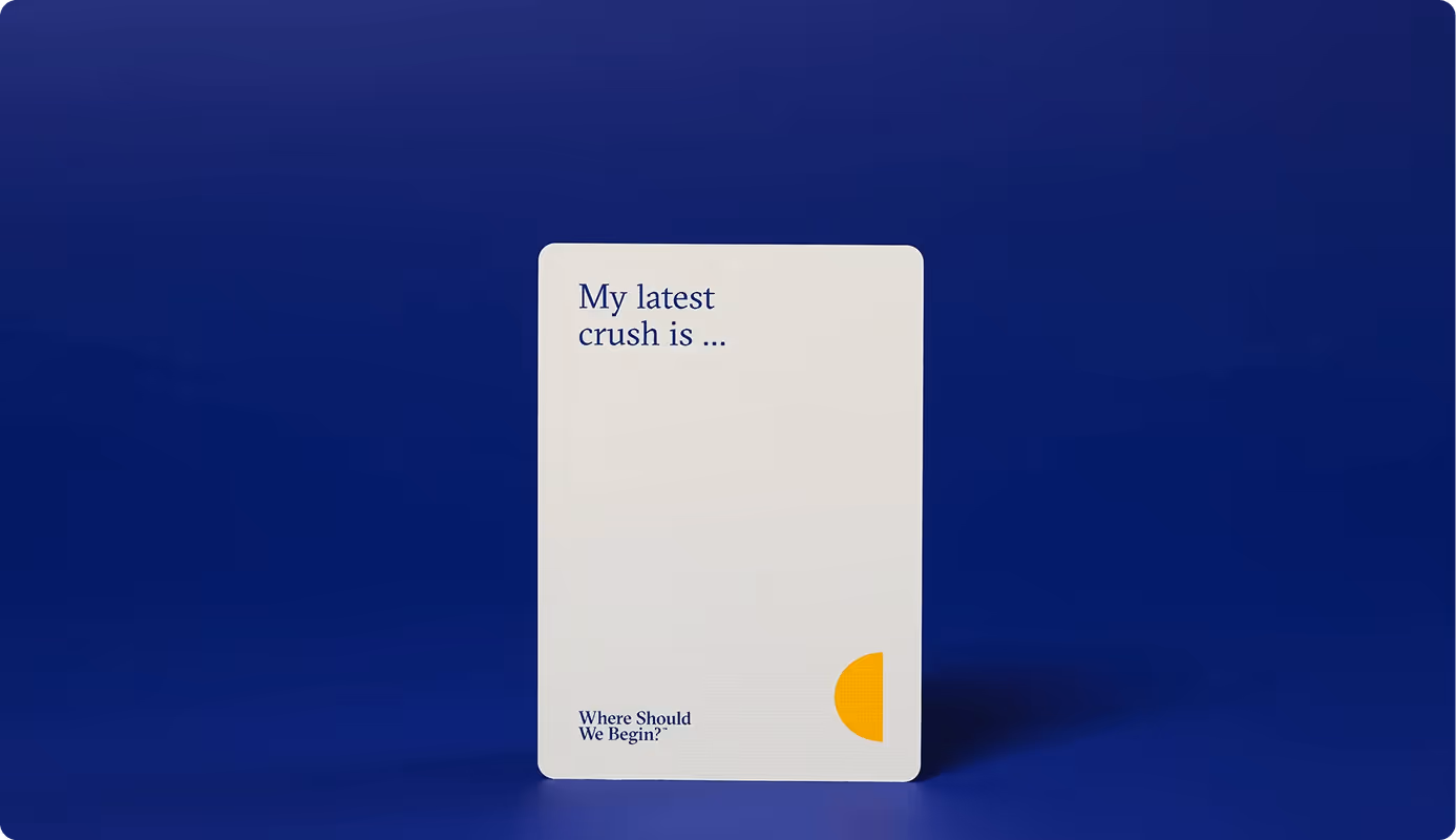 Where Should We Begin playing card