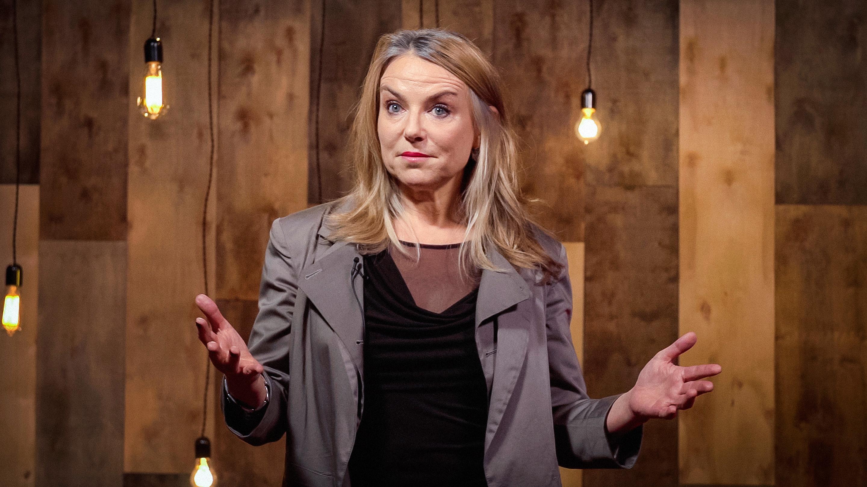 Esther Perel on the TED stage