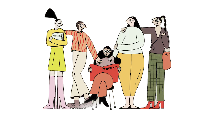 Illustration of a group of people