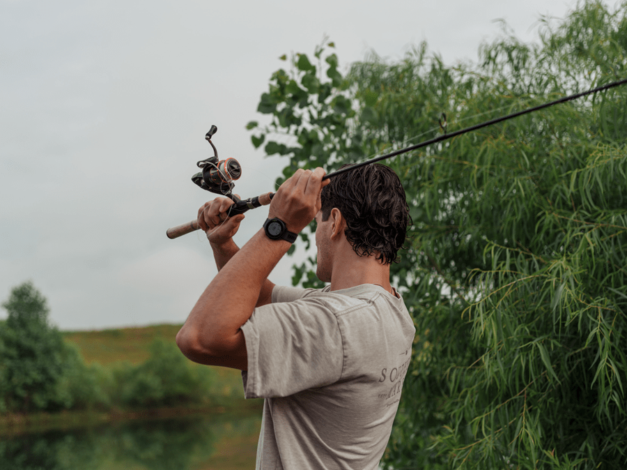 a Cedar Gate member fishing