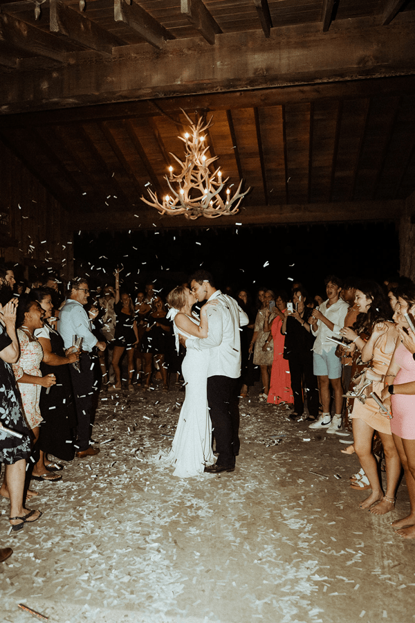 Cedar Gate members celebrating their wedding on the property