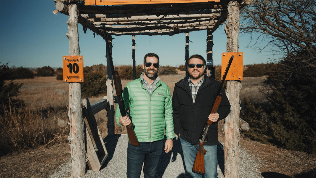Cedar Gate members at the shooting range