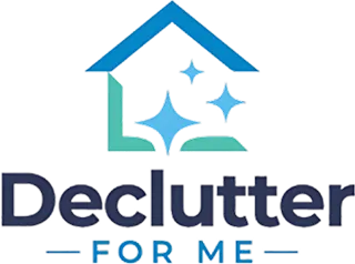 Declutter For Me blue logo – website navigation