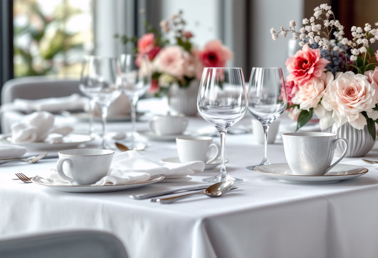 [background image] image of festive dining tables (for an italian restaurant)