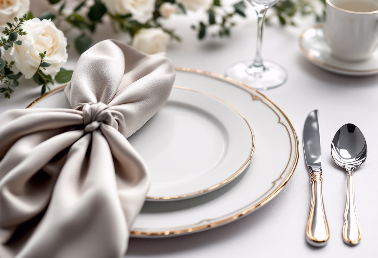 image of wedding reception setup