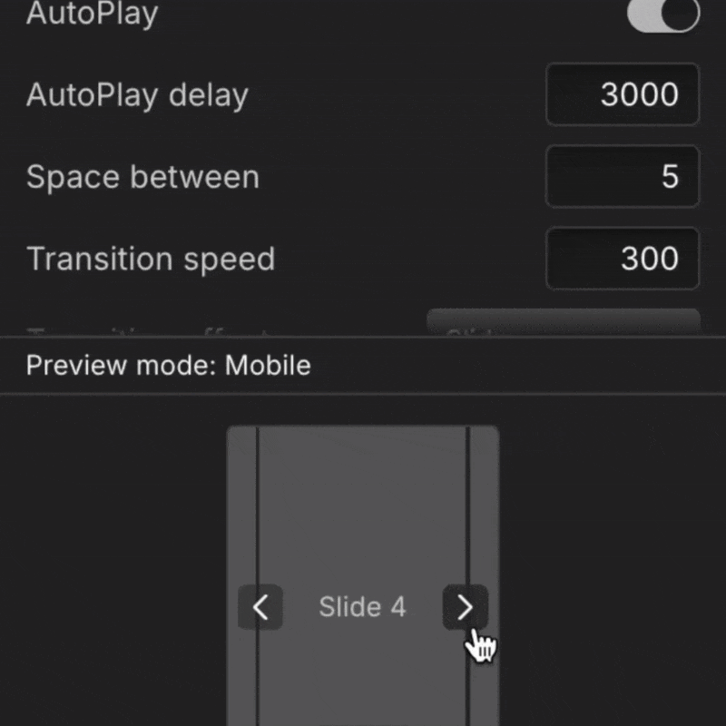 Apply and publish zeltac slider