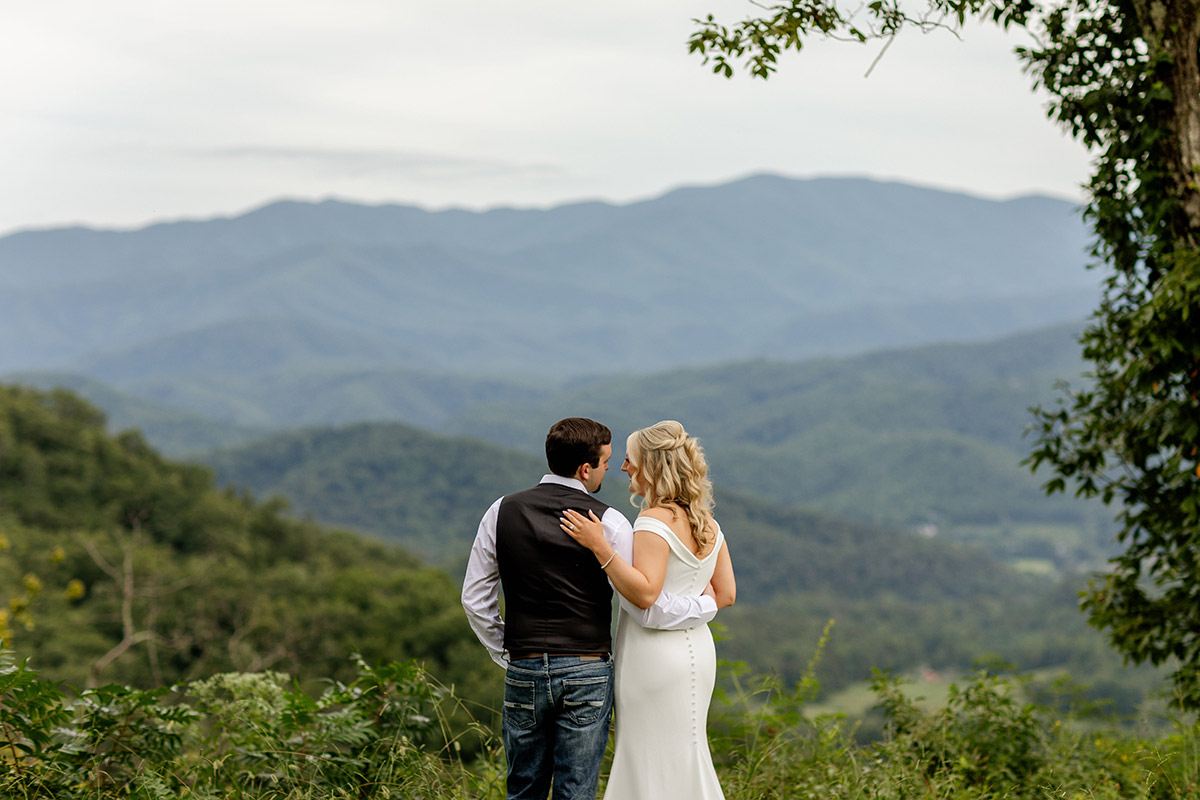 The view at Trailhead Venues in Gatlinburg, Tennessee.