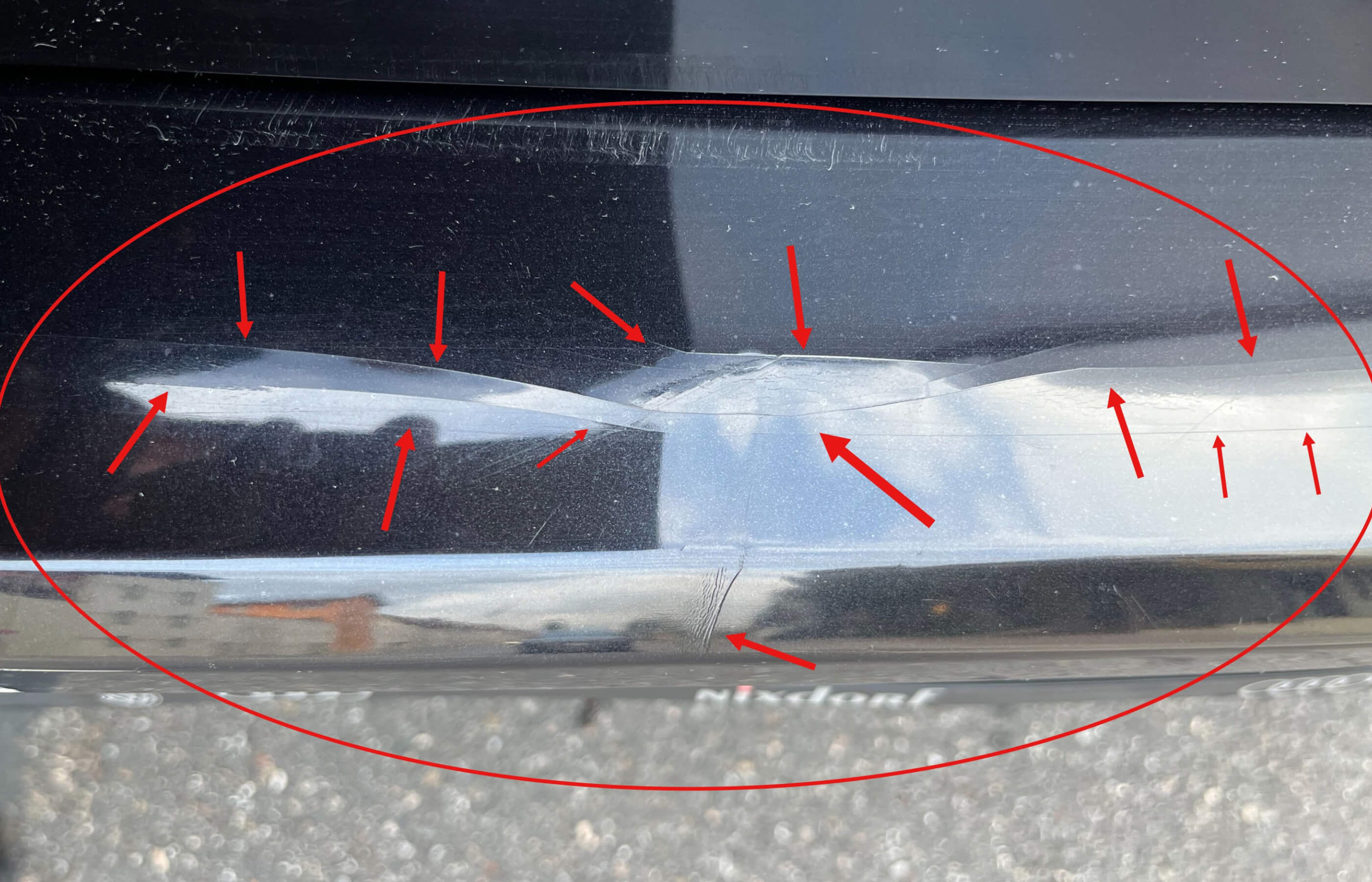 Unfallschaden Fahrzeug Ansicht hinten