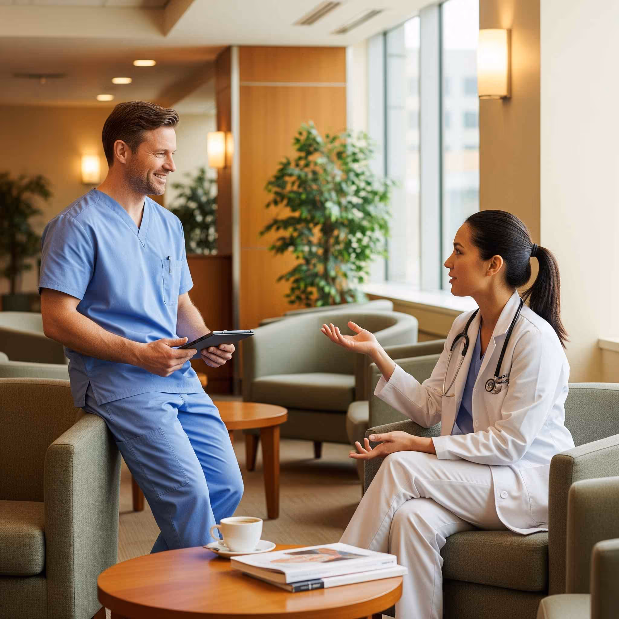 Un médecin et un infirmier