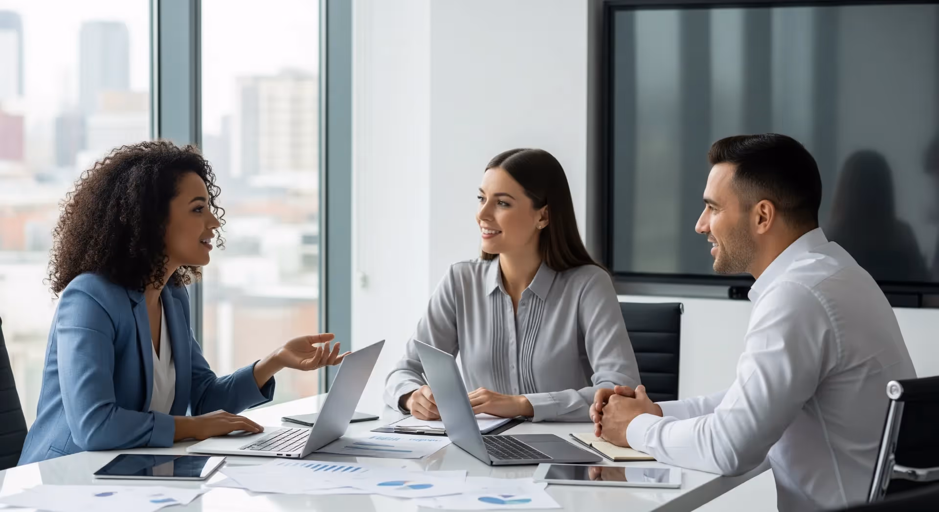 Une rencontre d'équipe de PME