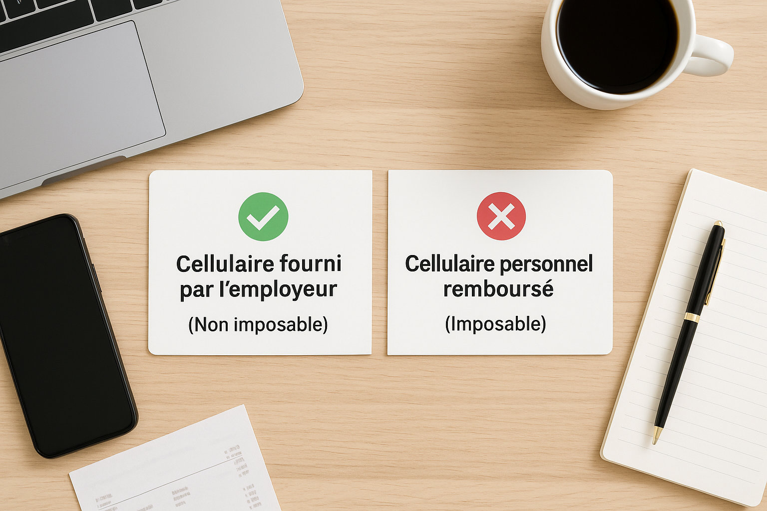 Résume si l'utilisation d'un cellulaire est imposable ou non