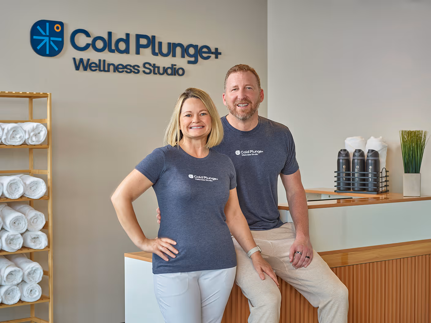 Tommy and Tracie - owners, Cold Plunge and Wellness Studio