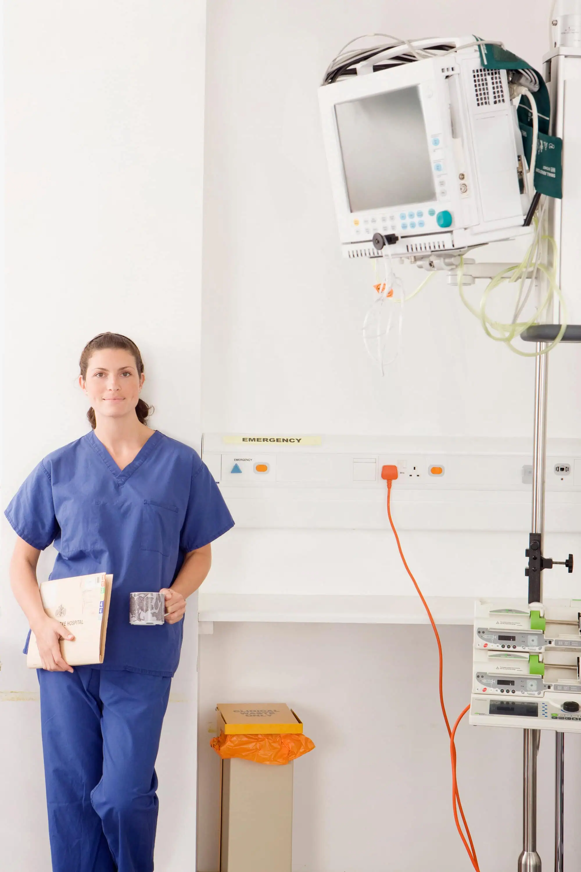 portrait of nurse in hospital room