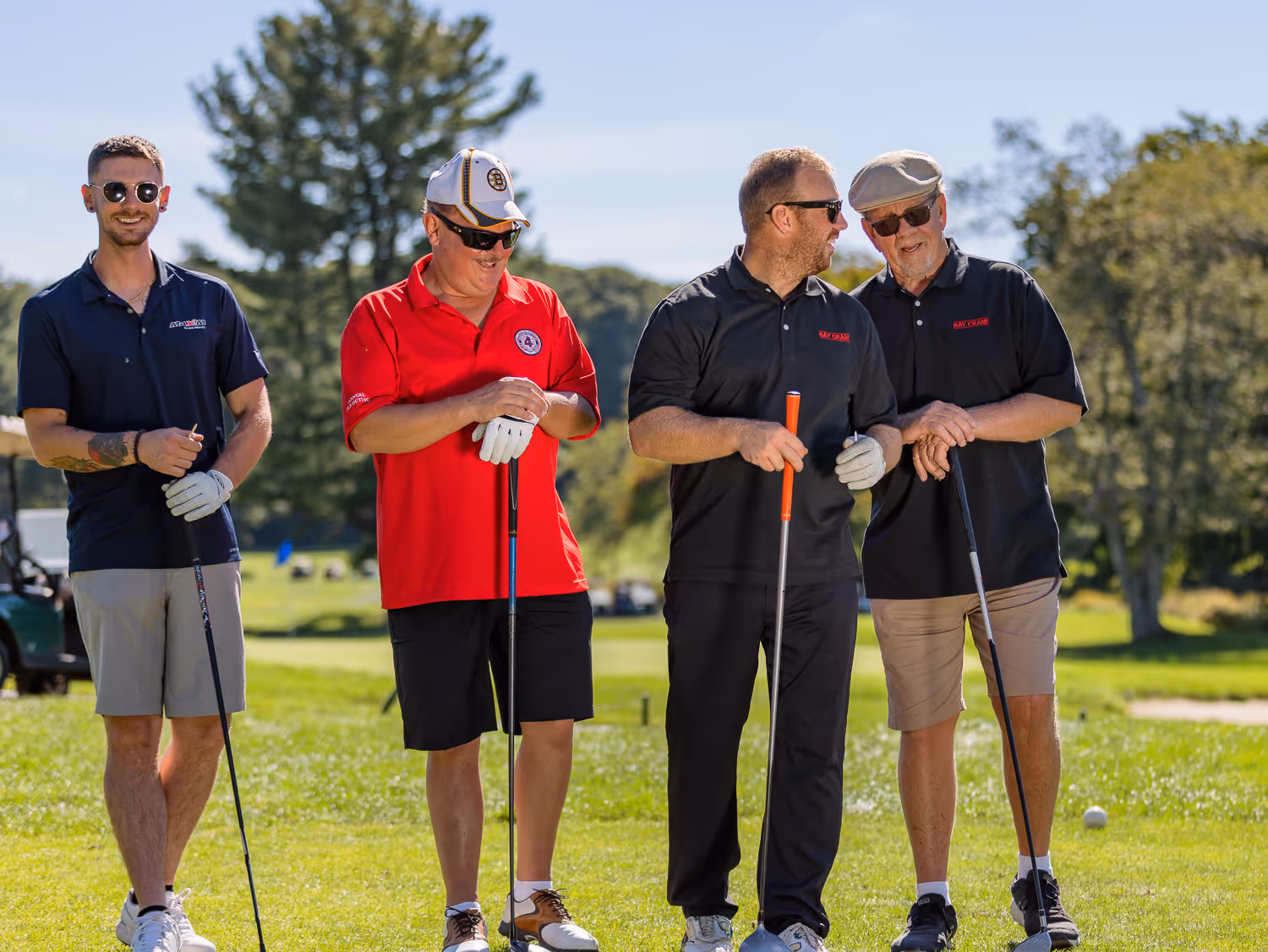 Team photo at a Boston golf tournament captured by Boston event photographer.
