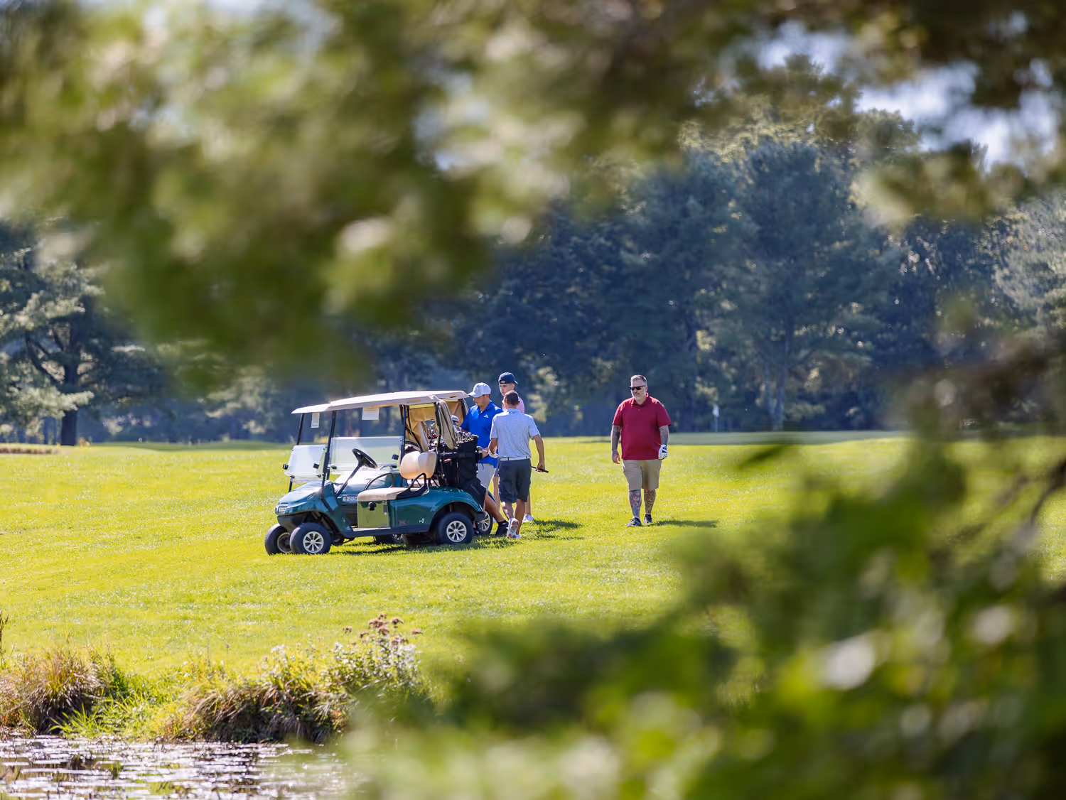 Golf event in Boston captured by Boston event photographer during outdoor activities.